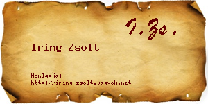 Iring Zsolt névjegykártya